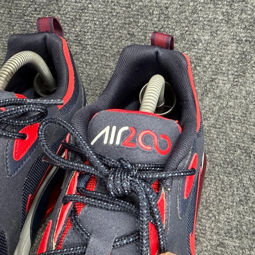 Nike Air Max 200 Running‎ Shoes Men's 10.5 Obsidian University Red Athletic Run